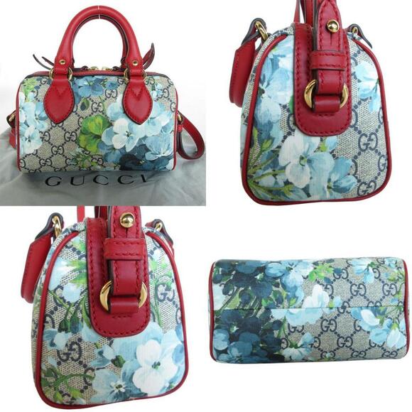 GUCCI Red Leather Shoulder Bag - Picture 3 of 5